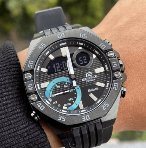 Screenshot 2025-03-12 at 3.03.27 AM CASIO Edifice Bluetooth Urethane Band Watch Black